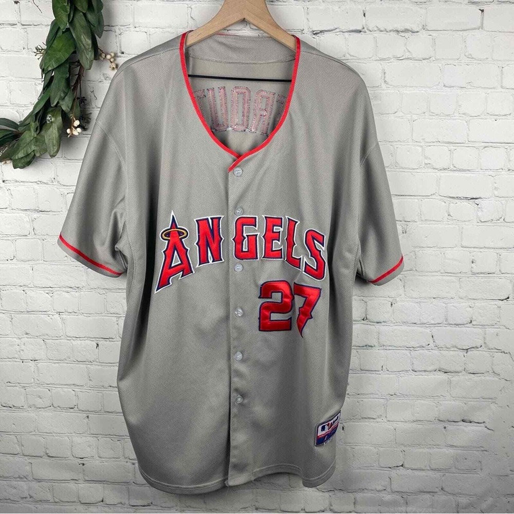 MAJESTIC Mike Trout #27 Authentic Collection Performance Apparel Jersey size 56
